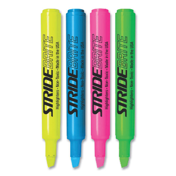 Highlighter, Assorted Ink Colors, Chisel Tip, Assorted Barrel Colors, 12/Pack